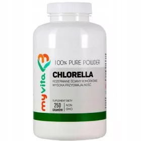  CHLORELLA-PULVER 250g Alga DETOX Protein MyVita
