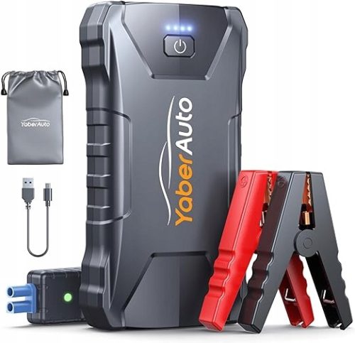  YaberAuto Start-Powerbank Spitzenstrom 2000A 13800 mAh 51,06Wh 7628