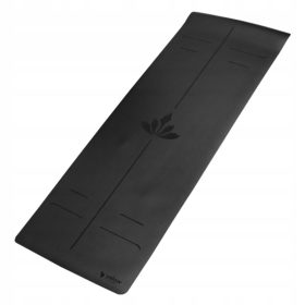  YellowMAT Yoga Rubber Yogamatte – PU & Gummi, schwarz