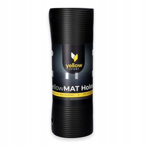  Gelbe Sport-Trainingsmatte 183 cm x 61 cm x 1,5 cm schwarz