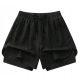  SHEIN SCHWARZE SPORTSHORTS FÜR DAMEN, KURZE L