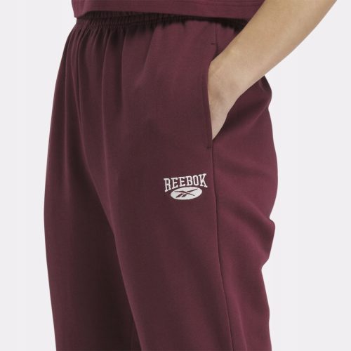 Reebok Damen-Jogginghose, Burgunderrot RS