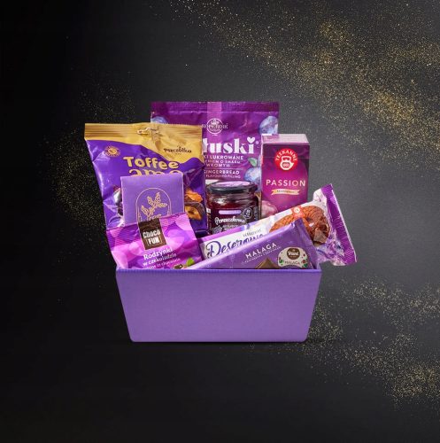  WEIHNACHTSGESCHENK-SET - VIOLET - LILA FEINHEIT - TOFFEE, GETRÄNKE