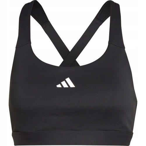  Adidas Tlrdreact schwarzer Sport-BH, 89 % recycelt