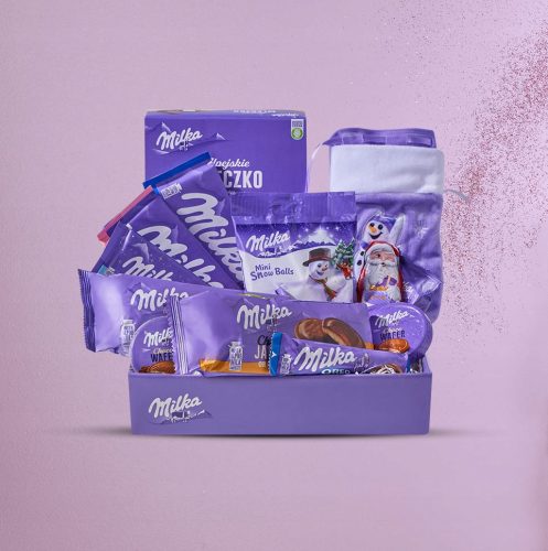  WEIHNACHTSGESCHENK-SET - MILKA - LILA SÜSSIGKEITEN - OREO, SCHOKOLADE