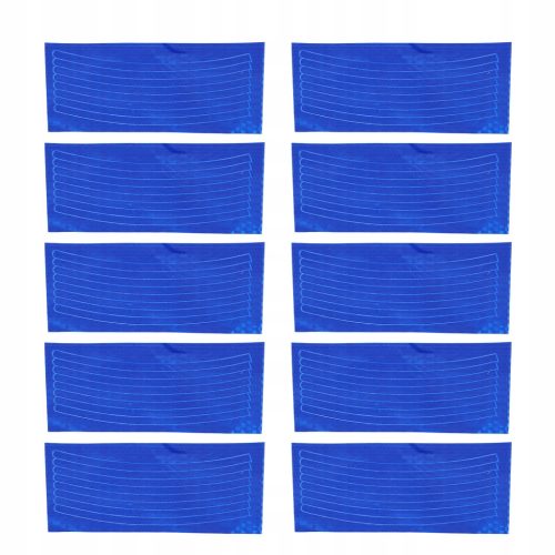  Reflektierende Aufkleber für Fahrradräder, PVC, wasserfest, 10 Stück