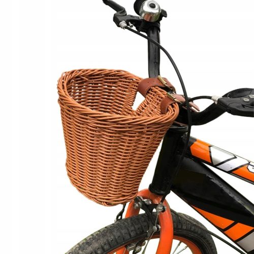  Kinderfahrrad-Lenkerkorb. Wasserdichtes Kunststoff-Rattan