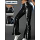  SHEIN Damenmode Schwarz-Weiß Yogahose Fitnesshose L