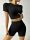  SHEIN DAMEN-SPORTSET, SHORTS UND TOP, S L5A
