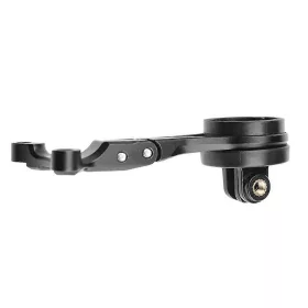    Fahrradlenkerhalterung für eine Sportkamera, schwarzes Aluminium