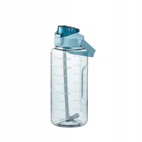  Wasserflasche 2000 ml Motivierend mit Zeitmarkierungen