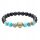  Stretch-Naturstein-Yoga-Armreif, 16,8–20,8 cm großes Perlenarmband