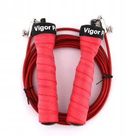    Vigor Power Gear verstellbares Kabel Crossfit Skip Sweat rutschfester, gewichteter Jum