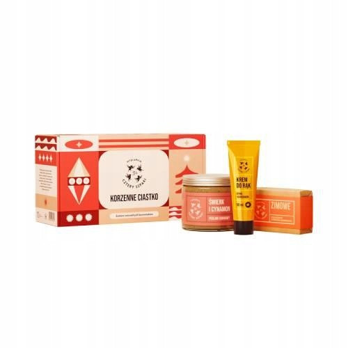  Mydlarnia Trzy Szpaki Set Würzige Kekse – Peeling-Handcremeseife