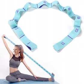  Yogagurt mit 11 Schlaufen, elastisches Band