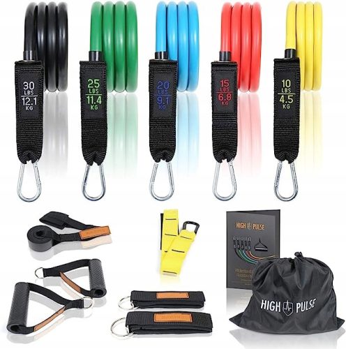  Widerstandsbänder Set mit 5 dicken Fitnessbändern