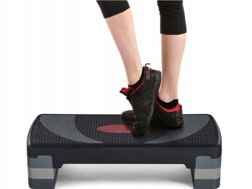  ÜBUNGSSTEPPER MIT HÖHENVERSTELLUNG, RUTSCHFESTES TRAININGSBOARD