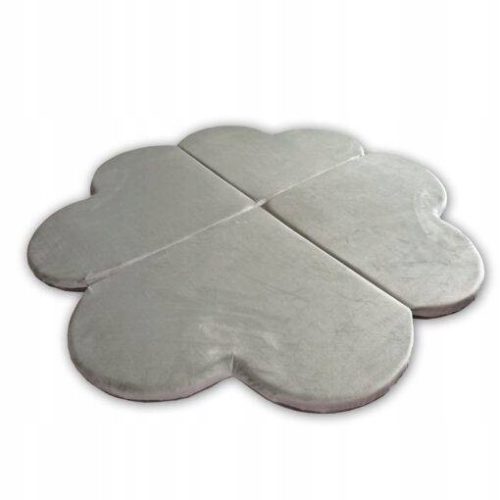  Kleeblatt-Spielmatte 120 cm – grau