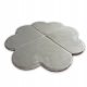  Kleeblatt-Spielmatte 120 cm – grau