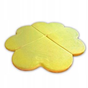  Kleeblatt-Spielmatte 120 cm – gelb