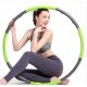  HULA-HOP-SCHAUM 8-TEILIG FALTBAR SPORT FITNESS GRAU-GRÜN