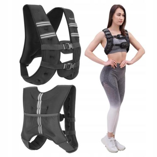  Schwarze Trainingsweste mit einem 5-kg-Gewicht KTO05 HMS