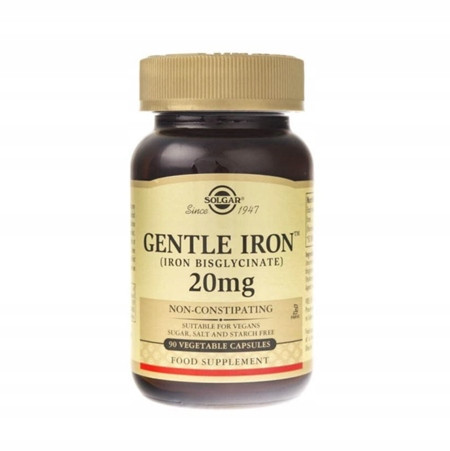 Solgar Gentle Iron 20 mg – Hochverdauliches, Magenschonendes Eisen