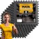  SCHUTZMATTE GUMMI-BODENPUZZLE FÜR DAS FITNESSRAUM FÜR AUSRÜSTUNG 8 STÜCK 60x60