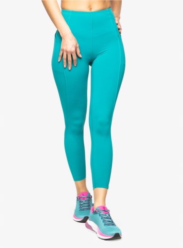  Under Armour Meridian Ankle Leg Pintuk Damen-Leggings – Blaugrün/Silber S