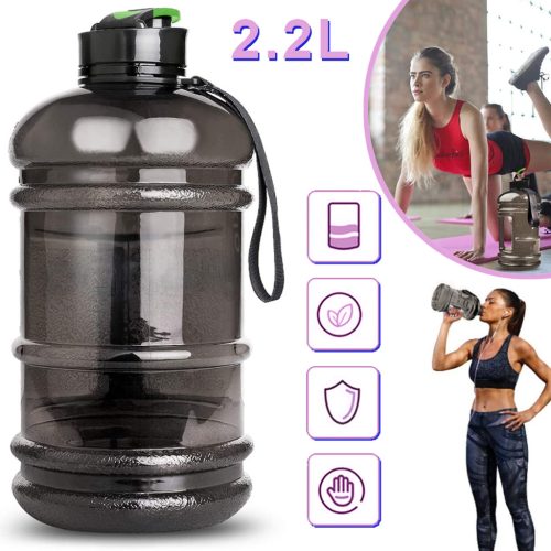 2,2-L-WASSERFLASCHE MIT GRIFF, TRAGBARE SPORTWASSERKRUGE