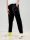  SCHWARZE SPORTHOSE LANGE GERADE BEINTASCHEN SHEIN PATCH M