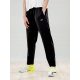 SCHWARZE SPORTHOSE LANGE GERADE BEINTASCHEN SHEIN PATCH M