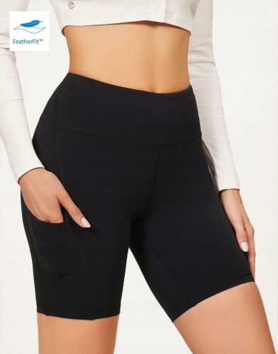  KLASSISCHE KURZE SPORT-LEGGINGS IN SCHWARZER PASSFORM SHEIN L