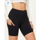  KLASSISCHE KURZE SPORT-LEGGINGS IN SCHWARZER PASSFORM SHEIN L