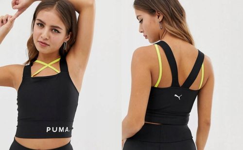  TOP MIT DEKORATIVEN STREIFEN, SCHWARZ S PUMA ZD06