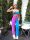  SPORT-SET, TERRY-TOP, BANDAGE-GEBUNDENE, GERADE HOSE, MEYSI KIM M