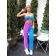  SPORT-SET, TERRY-TOP, BANDAGE-GEBUNDENE, GERADE HOSE, MEYSI KIM M