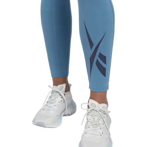  REEBOK DAMEN-LEGGINGS Größe M LANG BLAU