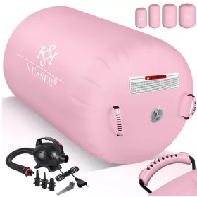  GYMNASTIK-ROLLER-ÜBUNGSBALL 120X75CM LUFTROLLER ROSA
