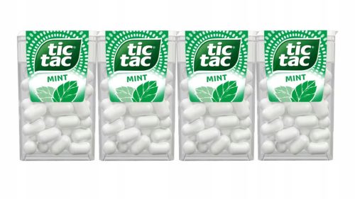 TIC TAC MINT - Erfrischende Minzdragees, 24 Packungen à 18g