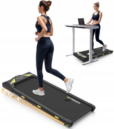  FREEPI ELEKTRISCHES LAUFBAND MIT NEIGUNG, 1–6 km/H, 2,5-PS-MOTOR, MIT FERNBEDIENUNG