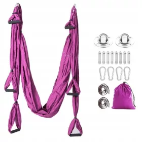  Aerial Yoga Yoga-Hängematte Dunkelviolett