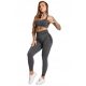  GYM GLAMOUR LEGGINGS MELANGE DUNKELGRAU GRAU XS