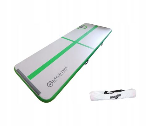  AirTrack Aufblasbare Gymnastikmatte MASTER 300 x 100 x 20 cm Grau-Grün