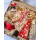 Weihnachtsgeschenkset, große rote Box mit Tee für Opa und Oma