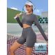  GRAUES SPORTSET, PASSENDES OBERTEIL, SHEIN RADSHORTS L