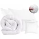 Antiallergische Ganzjahresdecke mit 4 Kissen Quilted Komfort - hypoallergen