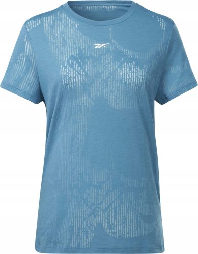 Blaues kurzärmeliges Sport-T-Shirt für Damen Reebok Burnout rM