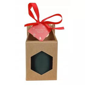  WEIHNACHTSGESCHENKSET BIENENWACHSKERZE, MATTWEISS 270 ML