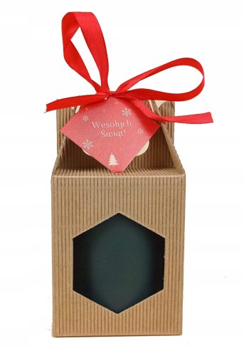  WEIHNACHTSGESCHENKSET BIENENWACHSKERZE, MATTWEISS 270 ML